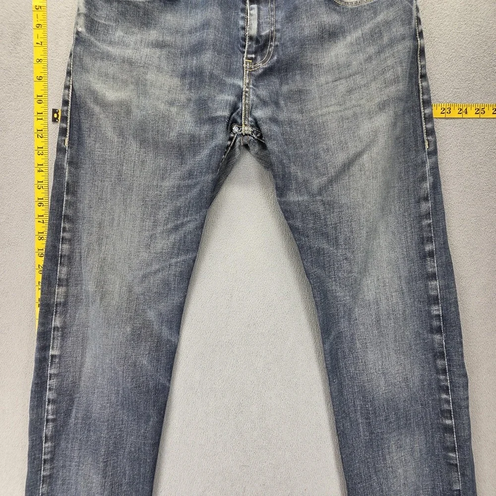 Vintage Levis 504 Jeans Mens 33x32 Blue‎ Straight Engineered Honeycomb Zip Fly
